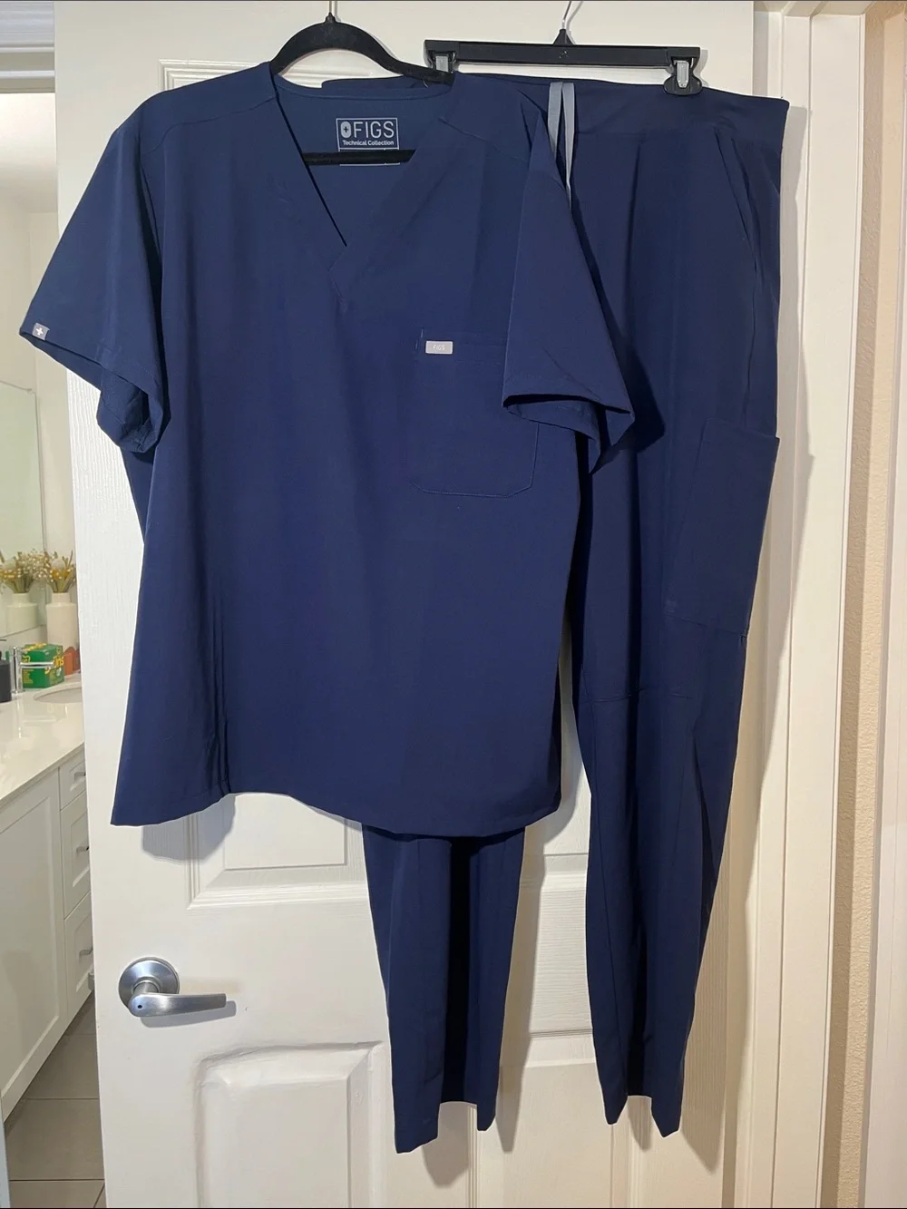 Figs Navy Medical Scrub Top & Pants